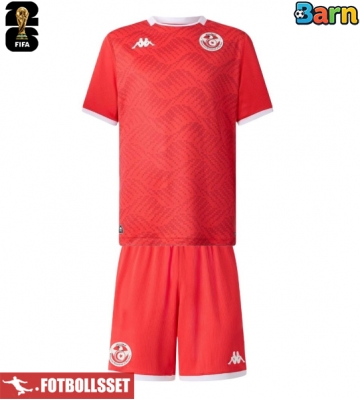 Tunisien Hemmatröja Barn VM 2026 Kortärmad (+ Korta byxor)